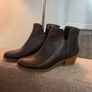 Cole Haan Black Leather Abbott Ankle Boot